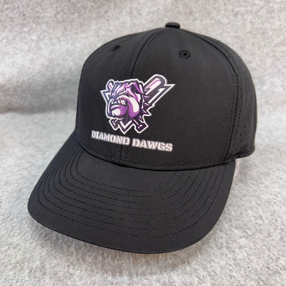 Diamond Dawgs Youth Black Epic Sports Baseball Hat Snapback Perforated OSFM